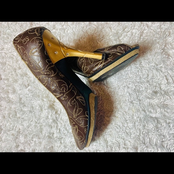 Baby Phat Kimora Lee Simmons Peep Toe Heels 6 B - Picture 4 of 11